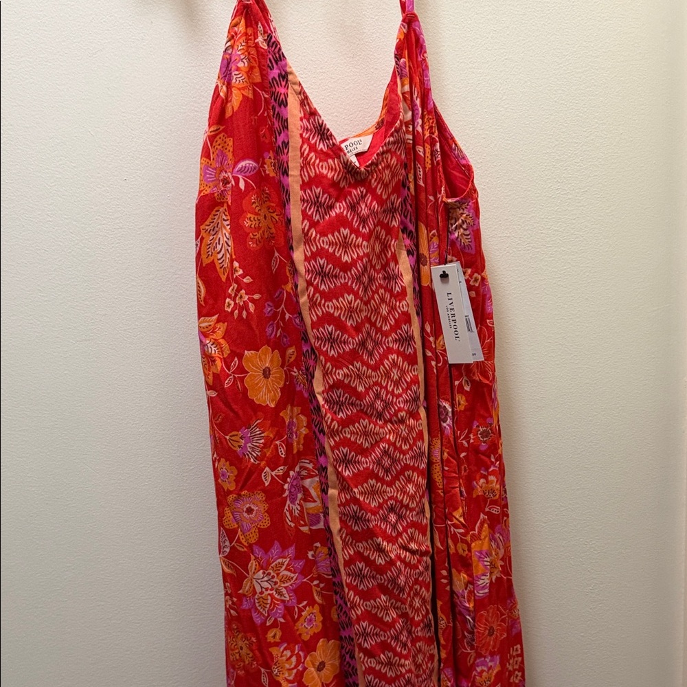 Liverpool Red Floral & Patterned Maxi Dress